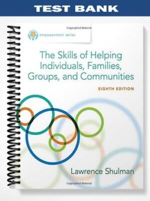 TestBankforEmpowermentSeriesTheSkillsofHelpingIndividualsFamiliesGroupsandCommunities8thEditionbyShulman