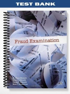 Test Bank for Fraud Examination 4th Edition by Albrecht