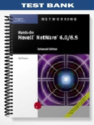 Test Bank for Hands-On Novell NetWare 60 65 Enhanced Edition 4t Edition by Ted Simpson