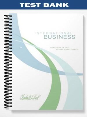 Test Bank for International Business 7th Edition by Charles Hill
