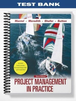 Test Bank for Project Management in Practice 3rd Edition by Mantel