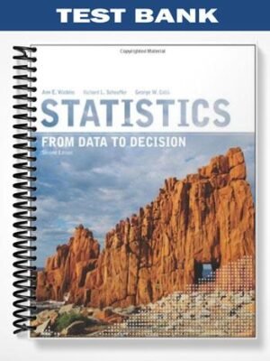 Test Bank for Statistics From Data to Decision 2nd Edition by Watkins