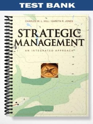 Test Bank for Theory of Strategic Management 9th Edition by Jones