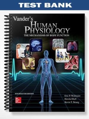 Test Bank for Vanders Human Physiology The Mechanisms of Body Function 14th Edition by Widmaier