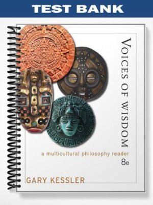 Test Bank for Voices of Wisdom A Multicultural Philosophy Reader 8th Edition by Kessler