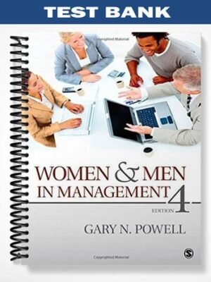 Test Bank for Women & Men in Management 4th Edition by Powell