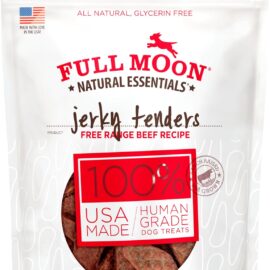 Full Moon® Essential Beef Jerky Tenders Dog Treats 24 oz | Human Grade, No corn, No wheat, No soy, Glycerin Free, Made in the USA